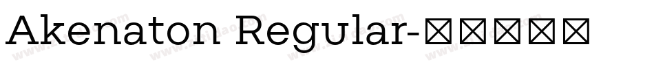 Akenaton Regular字体转换